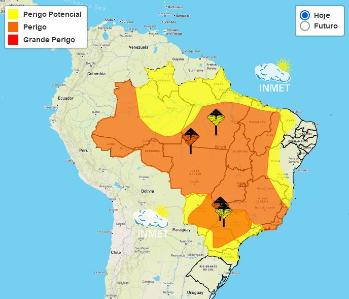 Região do Amazonas pode ser uma das áreas afetadas pelas fortes chuvas
